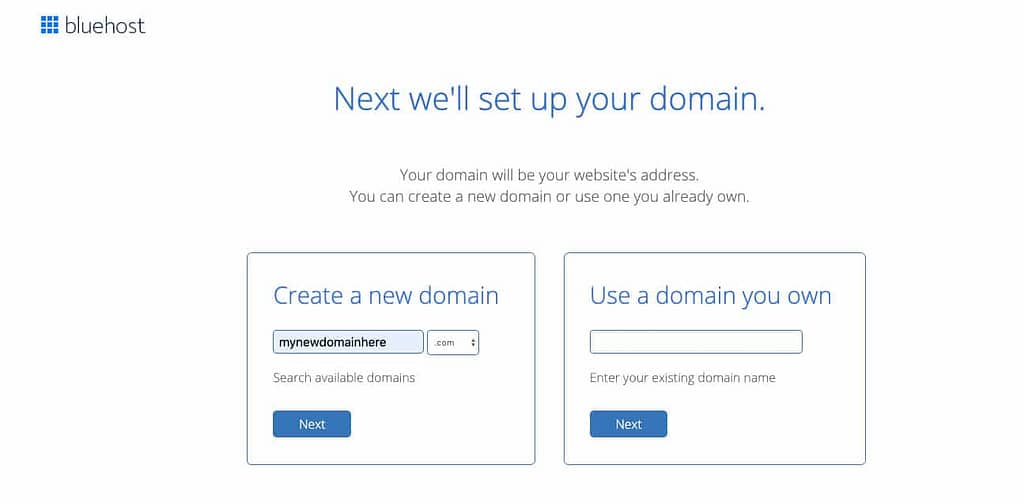 Select a Domain Name for your WordPress Website on Bluehost