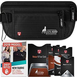 RFID Money Belt For Travel With RFID Blocking Sleeves Set For Daily Use [2019 NEW MODEL] 15
