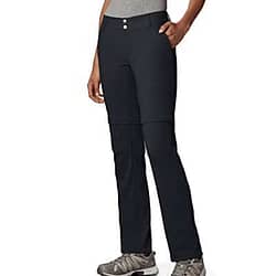 Columbia Women's Saturday Trail II Convertible Pant, Water & Stain Resistant, 12 Short, Black 4