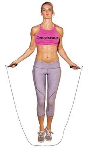 WOD Nation Speed Jump Rope - Blazing Fast Jumping Ropes - Endurance Workout for Boxing, MMA, Martial Arts or Just Staying Fit + FREE Skipping Training Included - Adjustable for Men, Women and Children 7