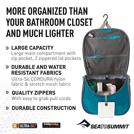 Sea to Summit Travelling Light Hanging Toiletry Bag 2