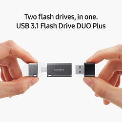 Samsung Duo Plus 256GB - 300MB/s USB 3.1 Flash Drive (MUF-256DB/AM) 1