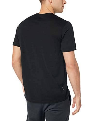 Icebreaker Merino Men's Tech Lite Short Sleeve Crewe Pyrenees Athletic T Shirts, Large, Black 2