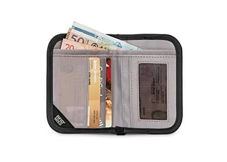 PacSafe Rfidsafe V50 Compact Wallet, Goji Berry 6