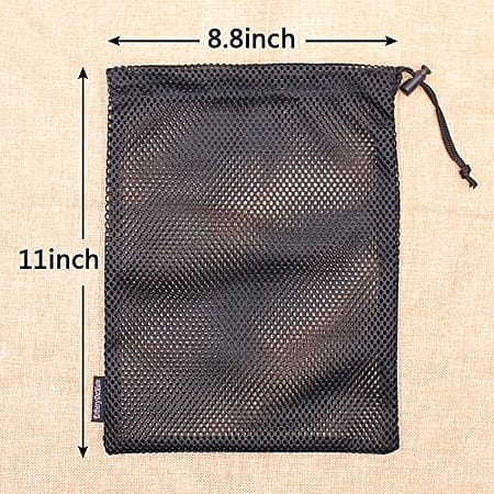 5 PCS Multi Purpose Nylon Mesh Drawstring Storage Ditty Bags for Travel & Outdoor Activity by Erlvery DaMain 2