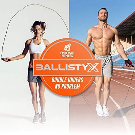 Ballistyx Jump Rope - Premium Speed Jump Rope with 360 Degree Spin, Silicone Grips, Steel Handles and Adjustable Power Cable - for Crossfit, Gym & Home Fitness Workouts & More 5