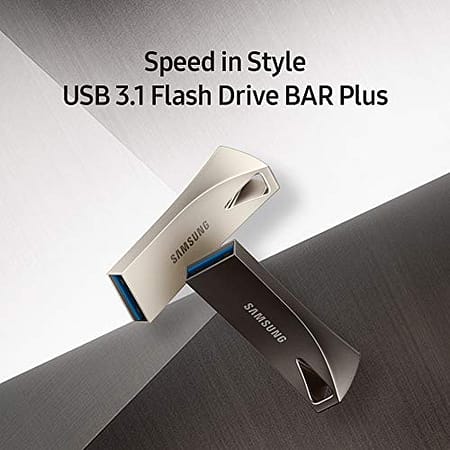 Samsung BAR Plus 128GB - 300MB/s USB 3.1 Flash Drive Champagne Silver (MUF-128BE3/AM) 5