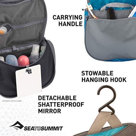 Sea to Summit Travelling Light Hanging Toiletry Bag 3