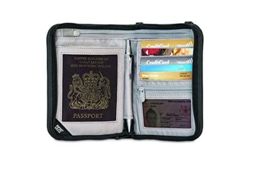 Pacsafe Rfidsafe V150 Anti-Theft RFID Blocking Compact Passport Wallet, Black 12