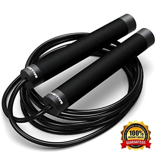Ballistyx Jump Rope - Premium Speed Jump Rope with 360 Degree Spin, Silicone Grips, Steel Handles and Adjustable Power Cable - for Crossfit, Gym & Home Fitness Workouts & More 22